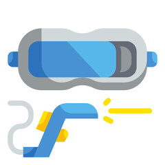 virtual reality flat icon