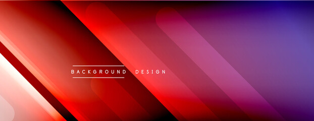 Dynamic lines abstract background. 3D shadow effects and fluid gradients. Modern overlapping forms