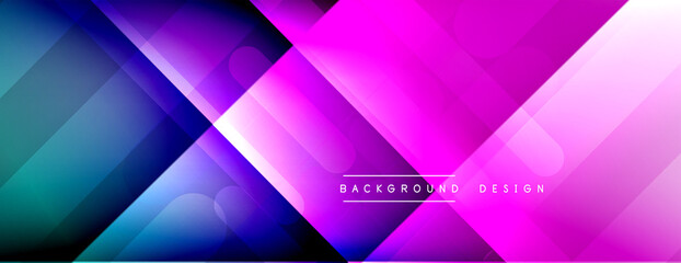 Dynamic lines abstract background. 3D shadow effects and fluid gradients. Modern overlapping forms