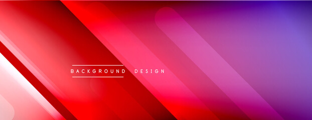 Dynamic lines abstract background. 3D shadow effects and fluid gradients. Modern overlapping forms