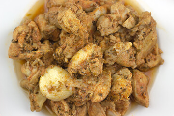 guisos_platos_carnes_pollo_confitado_ajo_neutro / 
stews_plates_meat_confit_chicken_neutro_garlic