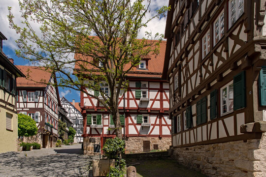 Stra&szlig;e in der Altstadt von Sindelfingen in Baden-W&uuml;rttemberg, Deutschland