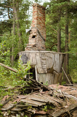 Abandoned military object in Ventspils municipality, Latvia. 