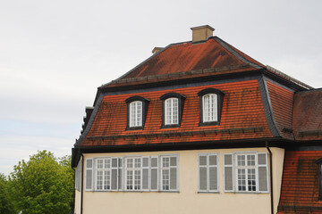 Fototapeta na wymiar Windows in Solitude palace, Stuttgart, Germany