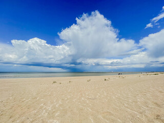 beach and blue sky swinoujscie baltic