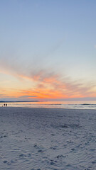 sunset over the sea