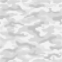 Gray dots camouflage seamless pattern. Vector illustration