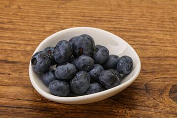 Ripe sweet tasty blueberries heap