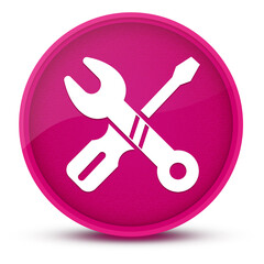 Repair luxurious glossy pink round button abstract