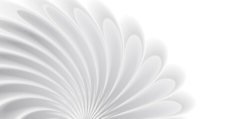 Abstract background with white 3d flower on wind, soft texture, cover wallpaper