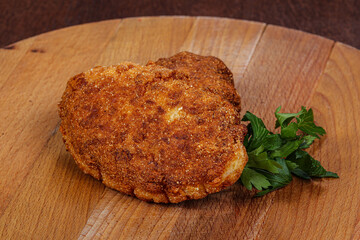 Crispy Chicken cutlet in bread