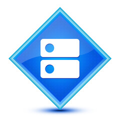 DNS icon isolated on special blue diamond button