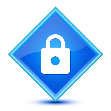https icon isolated on special blue diamond button