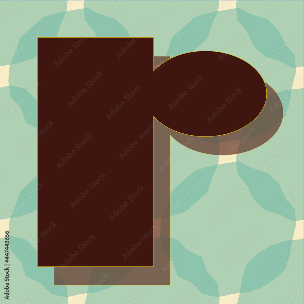 Poster letter r from the alphabet vector seamless repeat pattern print background