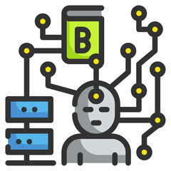 artificial intelligence line icon