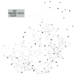Molecules and communication background. Data social global technology connection. Vector network concept
