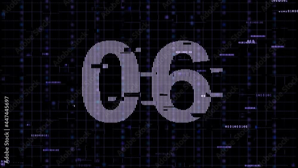 Poster digital countdown 10 to 0 cinematic data countdowns with glitches. retro vhs tv screen bad signal gl