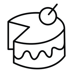 chocolate cake with cherry