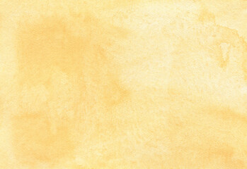 Abstract yellow watercolor gradient background texture. Peach color backdrop. 