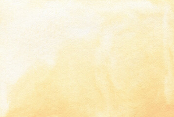 Abstract yellow watercolor gradient background texture. Peach color backdrop. 
