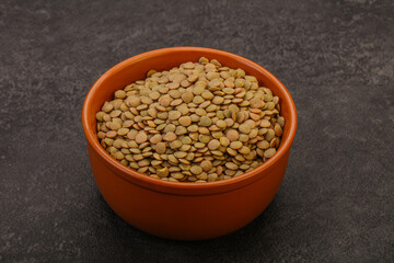 Vegan cuisine - Dry lentil heap