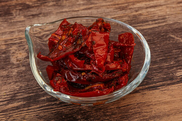 Dried tomato with olive oil