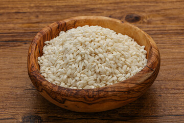 Raw arborio rice for Risotto