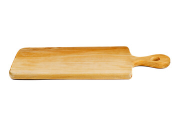 New cutting board on a white background
