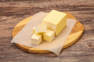 Dairy natural yellow butter piece