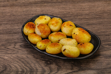 Roasted baby potato in the bowl