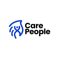 hand people help care logo vector icon illustration