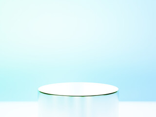 The podium is realistic. 3d rendering.