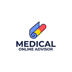 Online medical prescription logo design