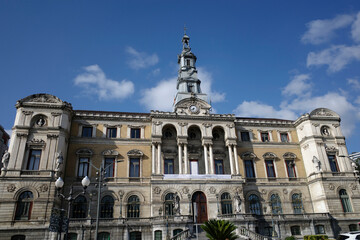 Facade of the Town Hall of Bilbao