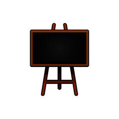 chalkboard icon with outline