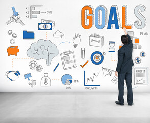 Goals Aim Aspiration Believe Dreams Expectations Concept