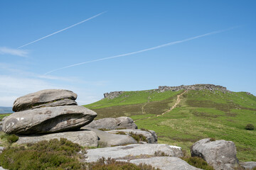 Higger Tor as viewed from Carl Wark in the Peak District National Park in Derbyshire. © Rob Thorley