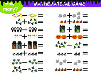 educational page with mathematical examples for children.