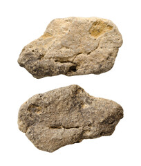 Obraz premium Stones isolated on white background. Items for mock up, scene creator and other design