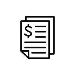 Business agreement contract icon vector graphic illustration