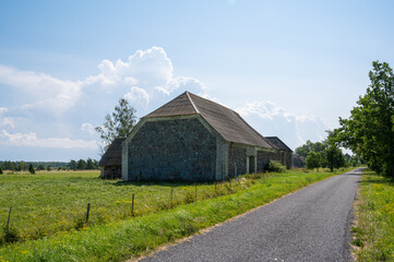Fototapeta premium barn building estonia hiiumaa