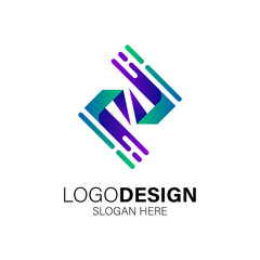 playful logo for internet and technology