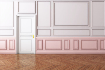 Room interior with Wall Background. 3D rendering ,3D illustration	
