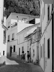 Gasse in Ubrique, Andalusien
