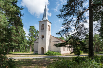 Fototapeta na wymiar church in hiiumaa estonia