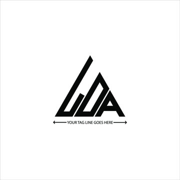LDA letter logo creative design. LDA unique design, LOA letter logo creative design. LOA unique design
