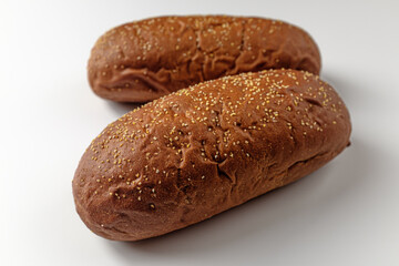 Bushman bread on a white background
