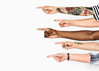 Hand gesture isolated