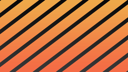 Orange on black with glossy stripes