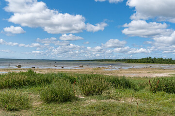 estonina landscape with sea view